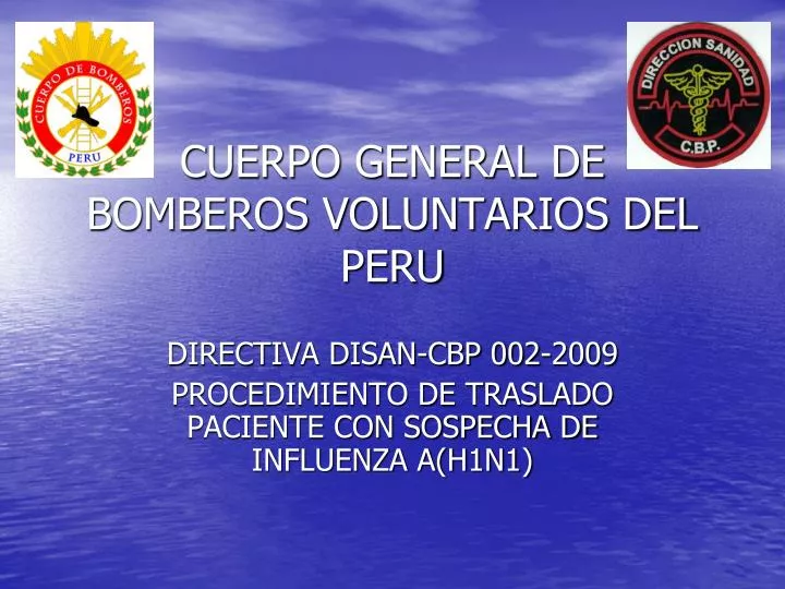 cuerpo general de bomberos voluntarios del peru