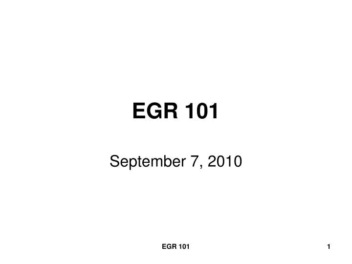 egr 101