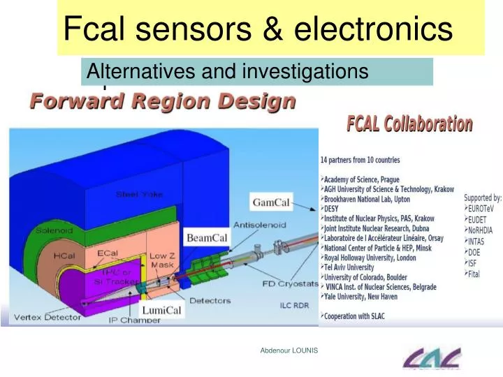 fcal sensors electronics
