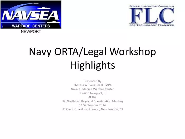 navy orta legal workshop highlights