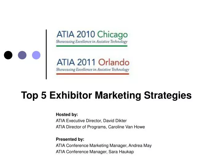 top 5 exhibitor marketing strategies