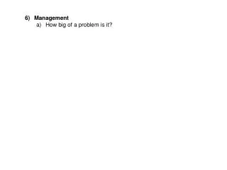 Management How big of a problem is it?