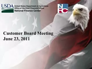 Customer Board Meeting June 23, 2011