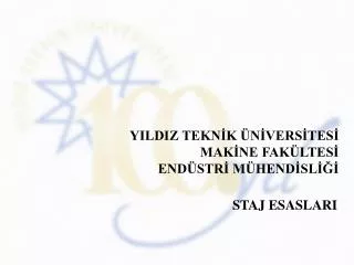 yildiz tekn k n vers tes mak ne fak ltes end str m hend sl