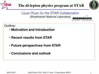 The di-lepton physics program at STAR