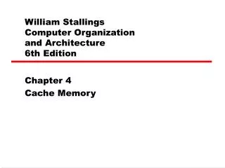 William Stallings Computer Organization and Architecture 6th Edition