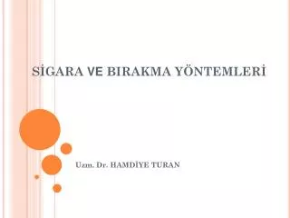 s gara ve birakma y ntemler