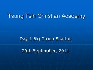 Tsung Tsin Christian Academy