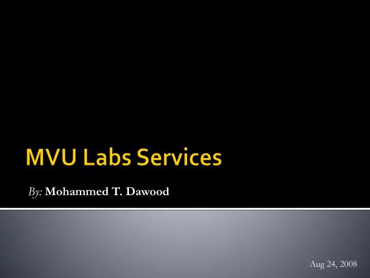 mvu labs services