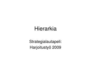 hierarkia
