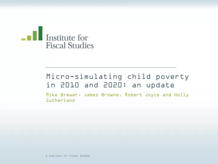 micro simulating child poverty in 2010 and 2020 an update