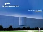POWER ELECTRONICS CONVEYORS - slide 1