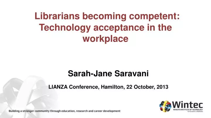 librarians becoming competent technology acceptance in the workplace