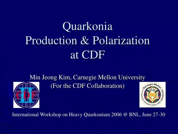 quarkonia production polarization at cdf