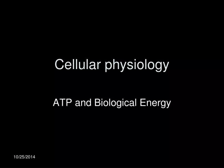 cellular physiology