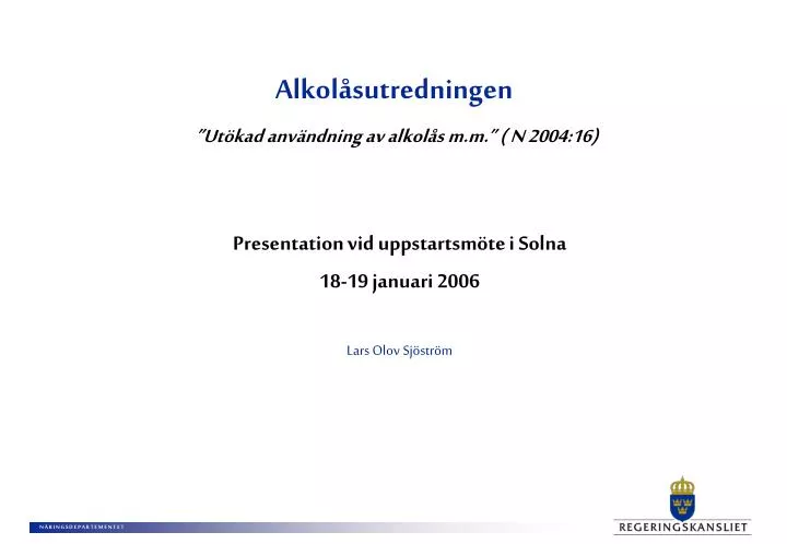 alkol sutredningen ut kad anv ndning av alkol s m m n 2004 16