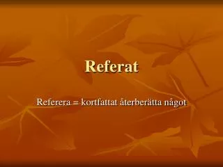 referat