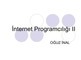 nternet programc l ii