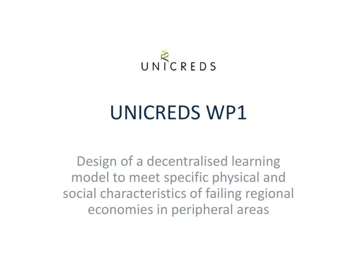 unicreds wp1
