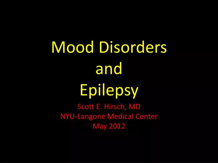 mood disorders and epilepsy