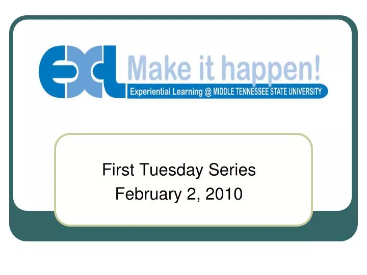 first tuesday series february 2 2010