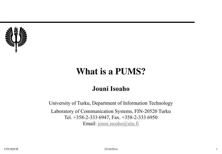 what is a pums
