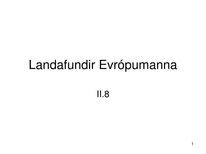 landafundir evr pumanna