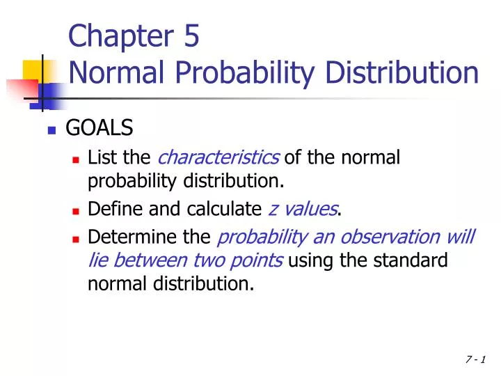 chapter 5 normal probability distribution