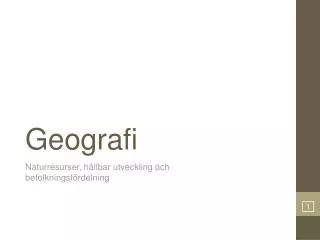 geografi