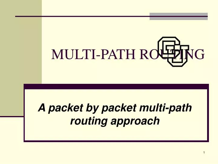 multi path routing