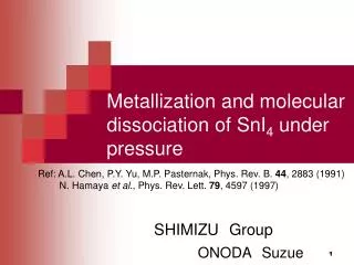 Metallization and molecular dissociation of SnI 4 under pressure