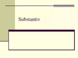 substantiv