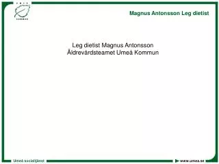 leg dietist magnus antonsson ldrev rdsteamet ume kommun