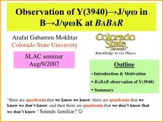 Observation of Y(3940)?J/ ?? in B?J/ ?? K at B A B A R