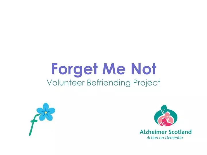 forget me not volunteer befriending project