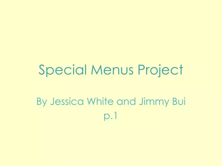 by jessica white and jimmy bui p 1