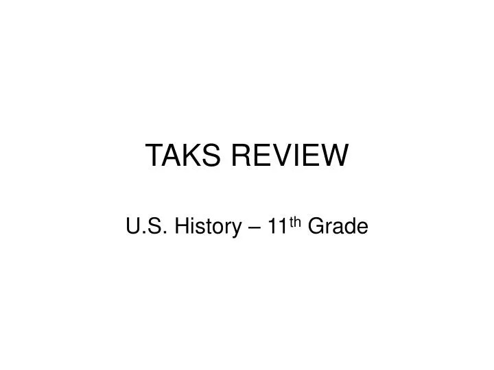 taks review