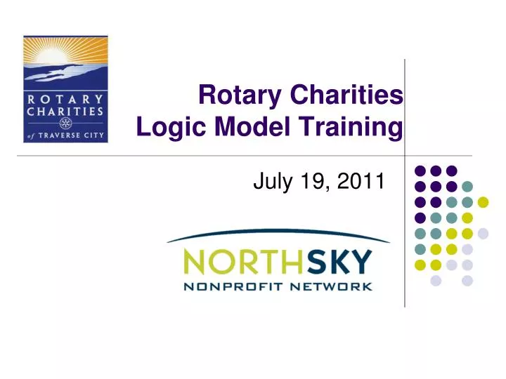 rotary charities logic model training