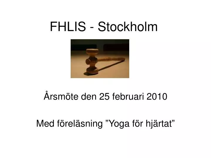 fhlis stockholm