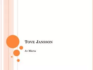 tove jansson
