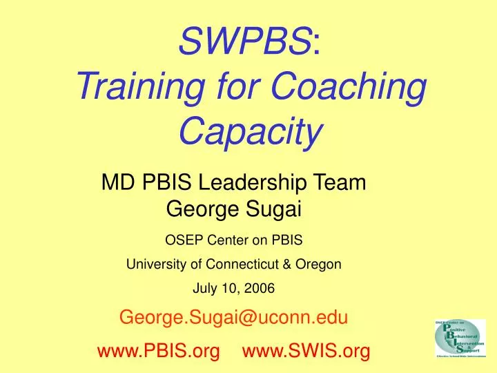 swpbs training for coaching capacity
