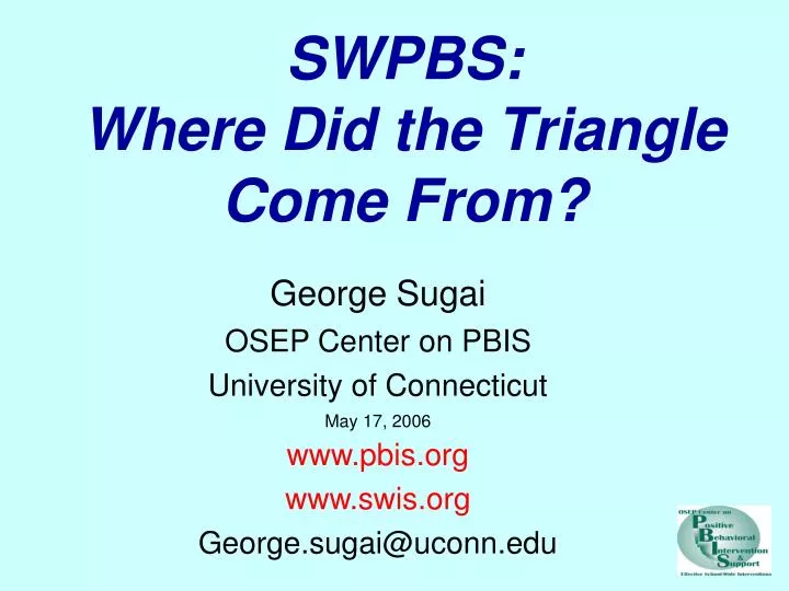 swpbs where did the triangle come from