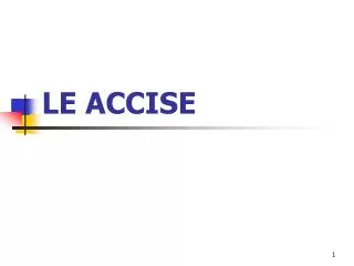 le accise