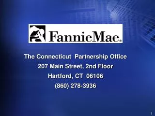 The Connecticut Partnership Office 207 Main Street, 2nd Floor Hartford, CT 06106 (860) 278-3936