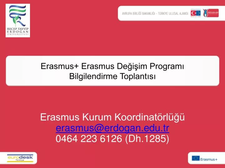 erasmus erasmus de i im program bilgilendirme toplant s