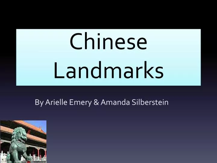 chinese landmarks