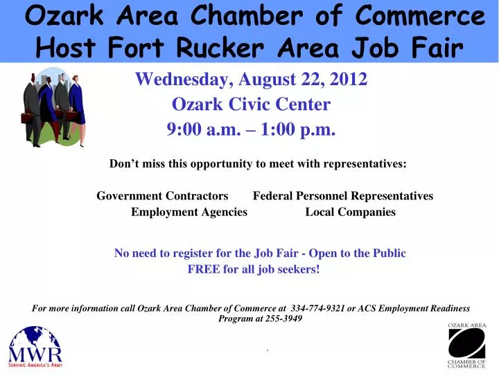 ozark area chamber of commerce host fort rucker area job fair