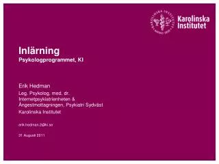 inl rning psykologprogrammet ki