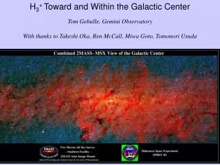 H 3 + Toward and Within the Galactic Center