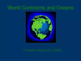 World Continents and Oceans